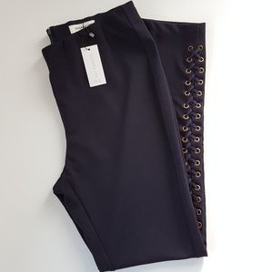 🌟Sale🌟 Ankle Pant with Lace-Up Sides Dress pant